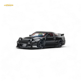 MicroTurbo 180SX Type X Metallic Black MIYABI 1:64