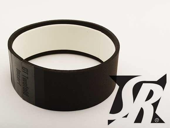 SWEEPS RACING GT8 Preglued (WHITE) BELTED Slick 2pc tire set