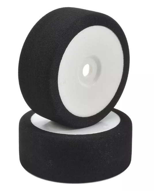 BSR Racing 1/8 Mounted GT Foam Tires GOLD w 17mm Hex (2) White Wheels