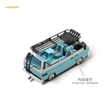 Mortal VW T3 Lowrider Van Tiff Blue + White 1:64