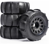 IRonManRc Sand & Snow Paddle Wheel & Tire Set for 1/10 RC Truck Fits All 12/14/17 mm Hexes 4 pcs
