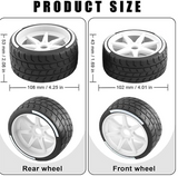 IRonManRc Street Racing Rubber Tires & Wheels 1/7 1/8 On Road 4PCS/Set)