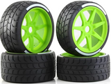 IRonManRc Street Racing Rubber Tires & Wheels 1/7 1/8 On Road 4PCS/Set)