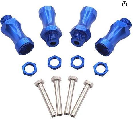IRonManRc Aluminum 12mm to 17mm Wheel Extension Hex Drive Hub Adapter Widener 30mm Offset
