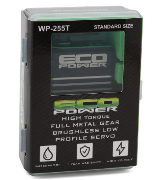 EcoPower WP255T Waterproof High Torque Metal Gear Brushless Servo (HV) (Metal Case)