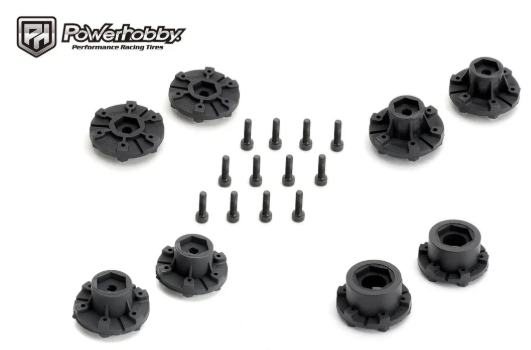 Powerhobby 1/10 2.8" ST Defender Belted Tires (2) w/ Removable Hex Wheels