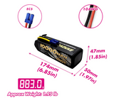 CNHL Innovation RC 10000mAh 14.8V 4S 100C Lipo Battery with EC5 Plug