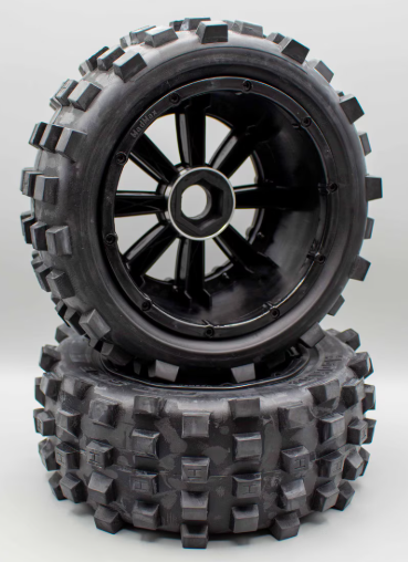 MadMax BELTED GIANT GRIP 24mm Wheels & Tires with Beadlocks (2)