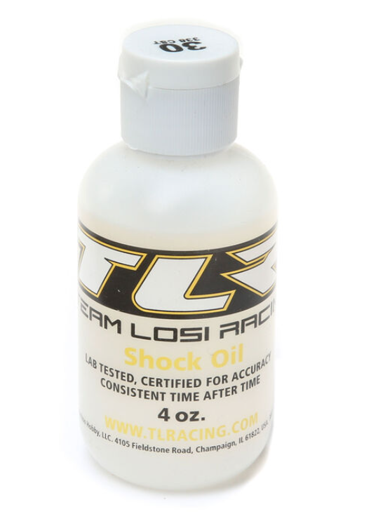 Team Losi Racing Silicone Shock Oil, 30WT, 338CST, 4oz