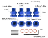 IRonManRc 14mm to 17mm Wheel Hex Hub Adapter for Typhon 4X4 3S 4Pcs Blue