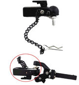 IRonManRc Metal Hitch Trailer Ball Buckle for SCX10 90046 Traxxas TRX4 1/10 RC Car Black Trailer Link Coupler