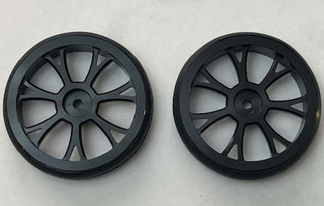 LRC 1/10 LRC Vandal LP 12mm Hex Front Drag RIMS W/ Wheels
