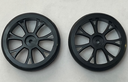 LRC 1/10 LRC Vandal LP 12mm Hex Front Drag RIMS W/ Wheels