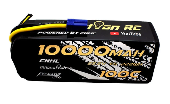 CNHL Innovation RC Series 10000mAh 22.2V 6S 100C Lipo Battery with EC5 Plug