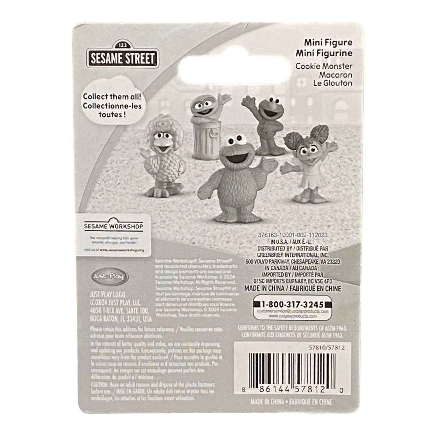 Cookie Monster Mini Figure / Cake Topper - Sesame Street