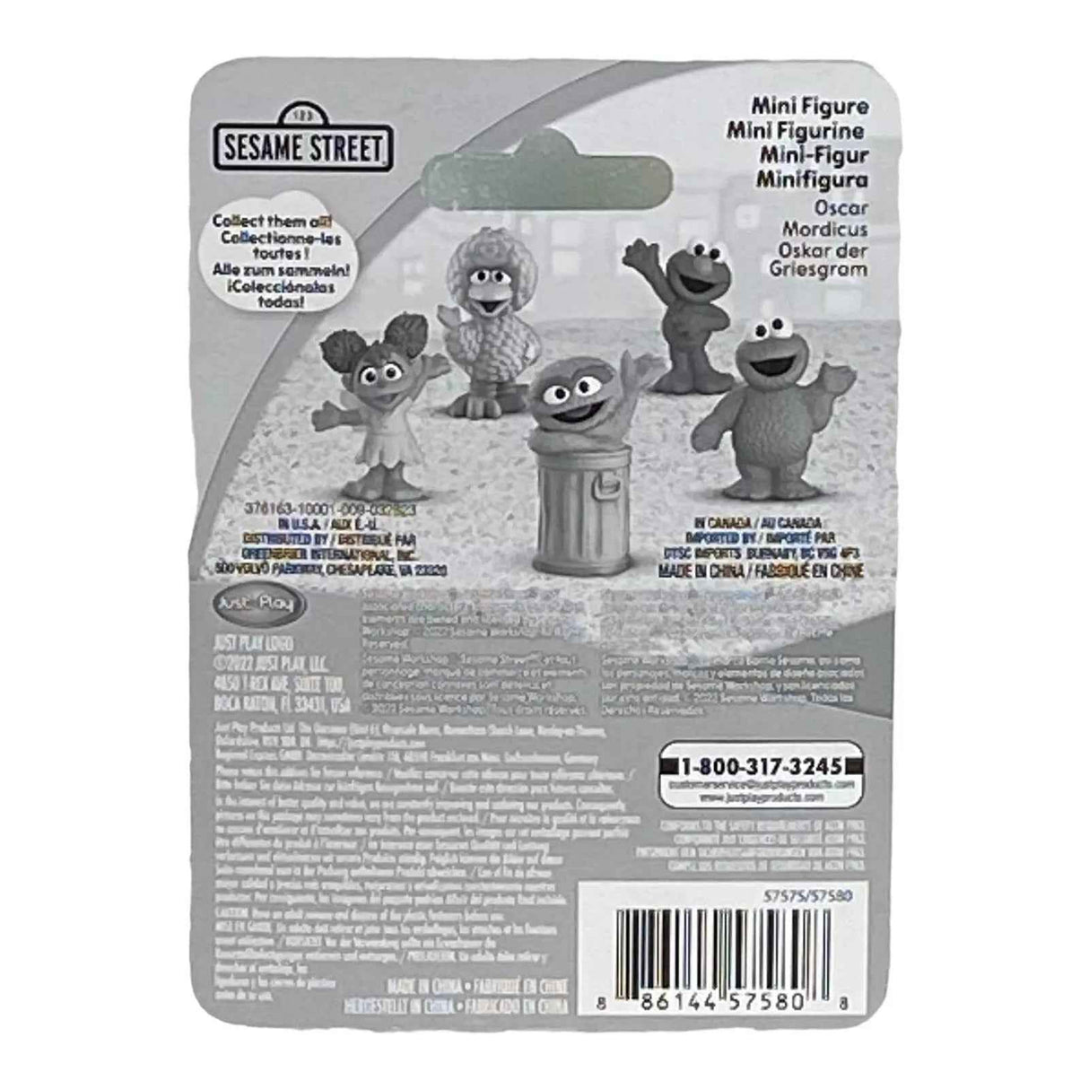 Oscar Mini Figure Cake Topper - Oscar Sesame Street