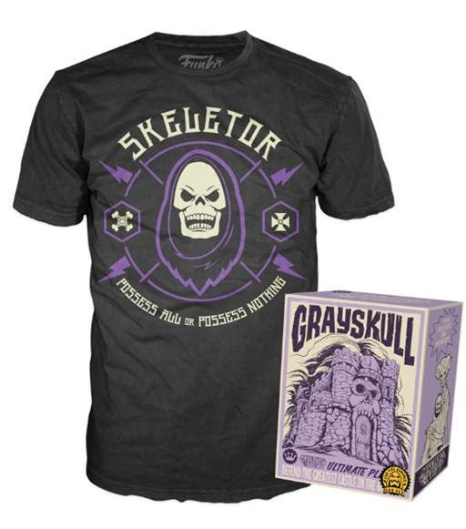 Skeletor (Grayskull Playset) /T-Shirt (XL, Sealed) - Funko Shop Exclusive /500 made