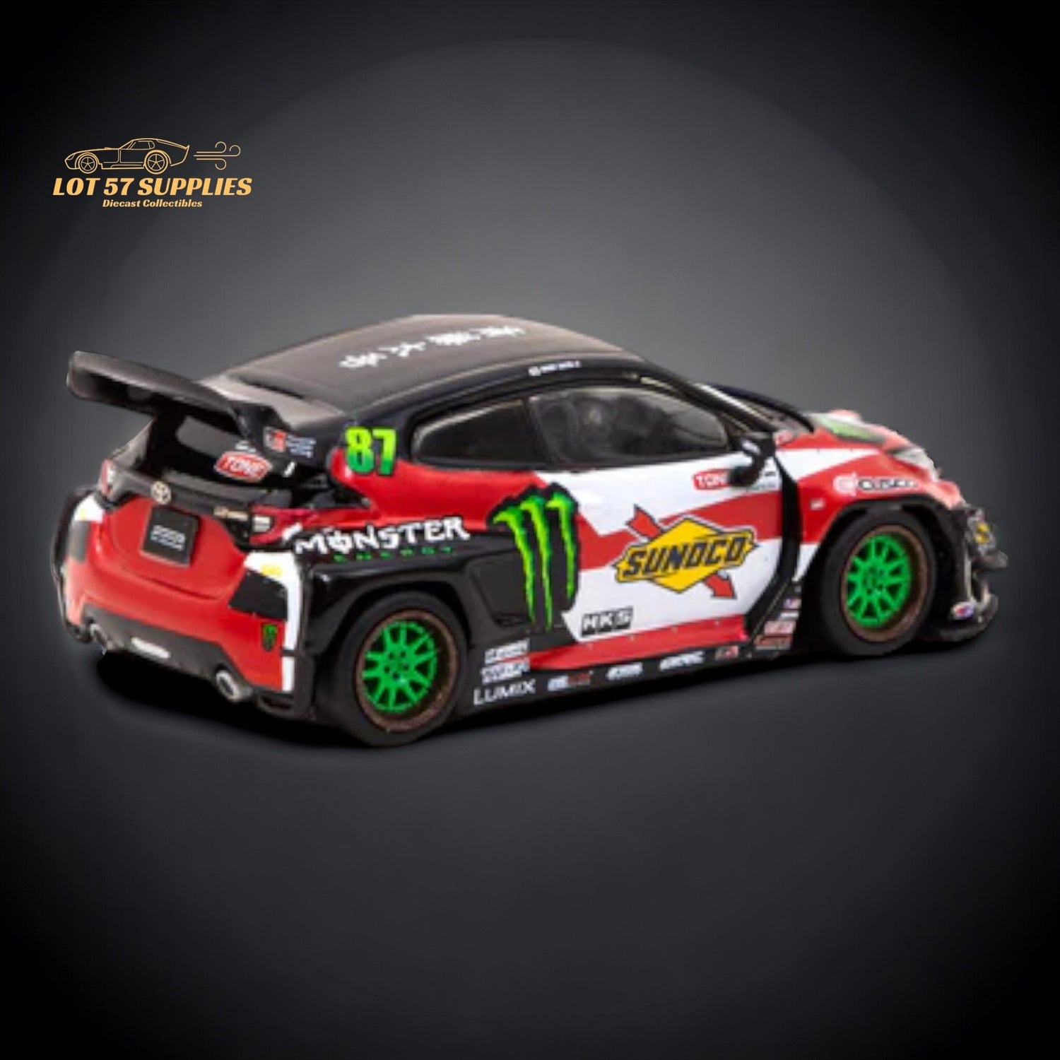 Tarmac Works Toyota Yaris GR Monster Drift 1:64