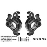 GPM RACING,YIKONG-YK7081 TB8 4WD RC Car 7075-T6 ALLOY STEERING KNUCKLE（LARGER BEARINGS） TB8/021