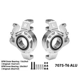 GPM RACING,YIKONG-YK7081 TB8 4WD RC Car 7075-T6 ALLOY STEERING KNUCKLE（LARGER BEARINGS） TB8/021