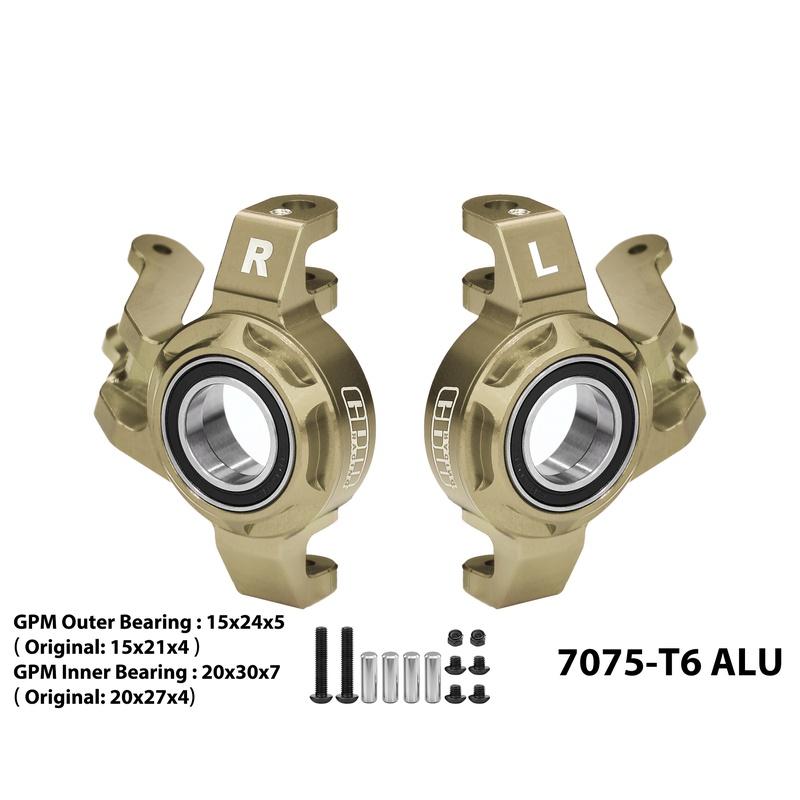 GPM RACING,YIKONG-YK7081 TB8 4WD RC Car 7075-T6 ALLOY STEERING KNUCKLE（LARGER BEARINGS） TB8/021
