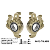 GPM RACING,YIKONG-YK7081 TB8 4WD RC Car 7075-T6 ALLOY STEERING KNUCKLE（LARGER BEARINGS） TB8/021