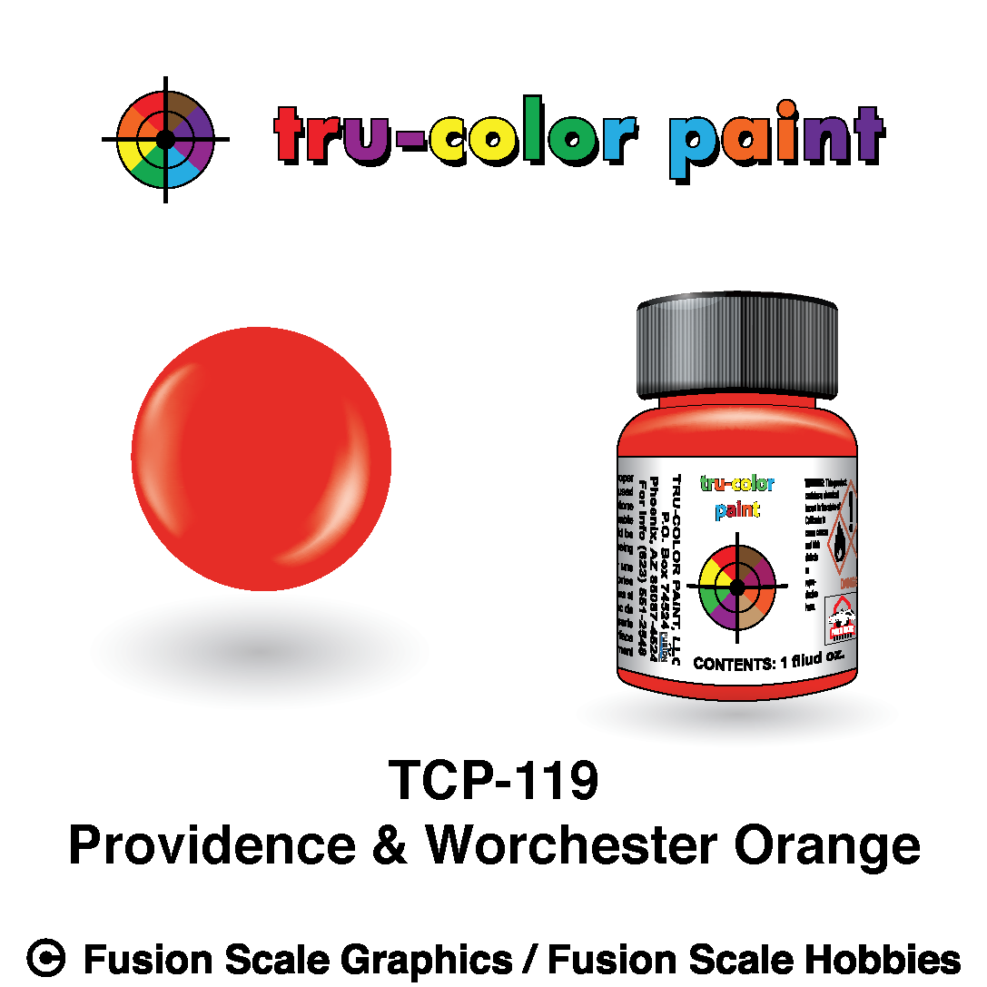 Tru Color Paint Providence & Worchester Orange 1oz - 119