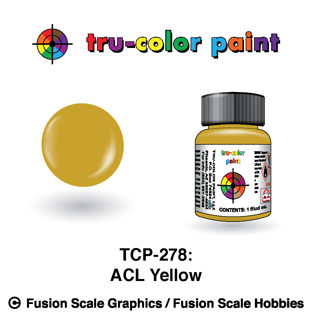 Tru Color Paint Atlantic Coast Line Yellow 1oz - 278
