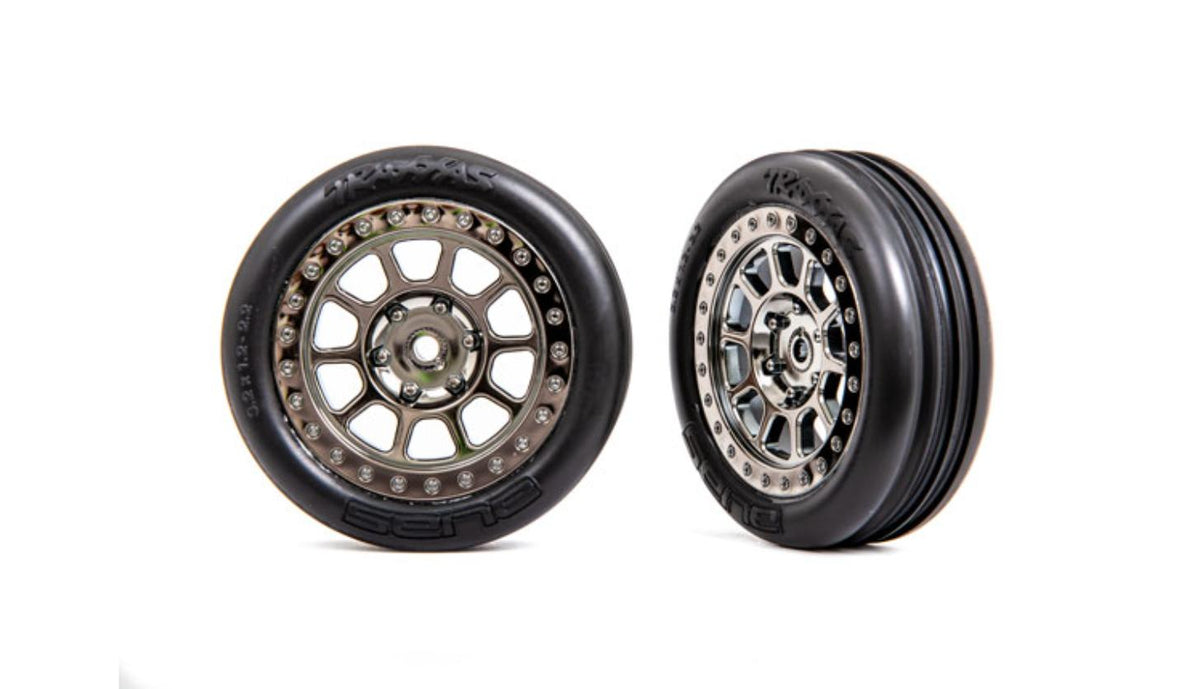 Traxxas 2471T Alias Ribbed Tires Wheels Front