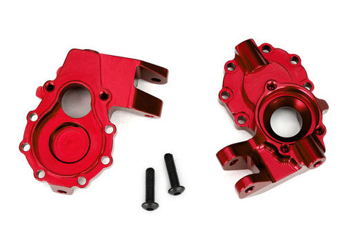 Traxxas 8252R Red Aluminum Inner Front Portal Housings (2)