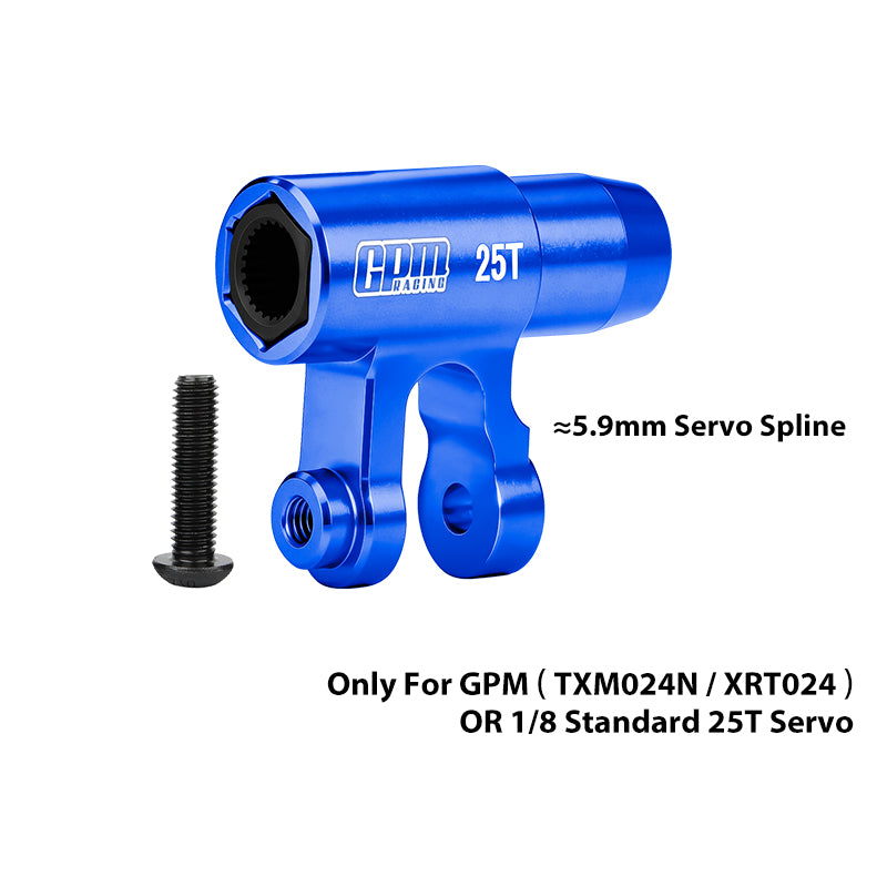 GPM RACING,TRAXXAS-XMAXX X-MAXX 8S MONSTER XRT ALLOY 6061-T6 STANDARD 25T STEERING SERVO HORN TXM024/SH