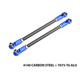 GPM RACING,TRAXXAS-XMAXX 4140 CARBON STEEL ADJUSTABLE FRONT STEERING ROD WITH 7075 ALLOY ENDS TXM047S