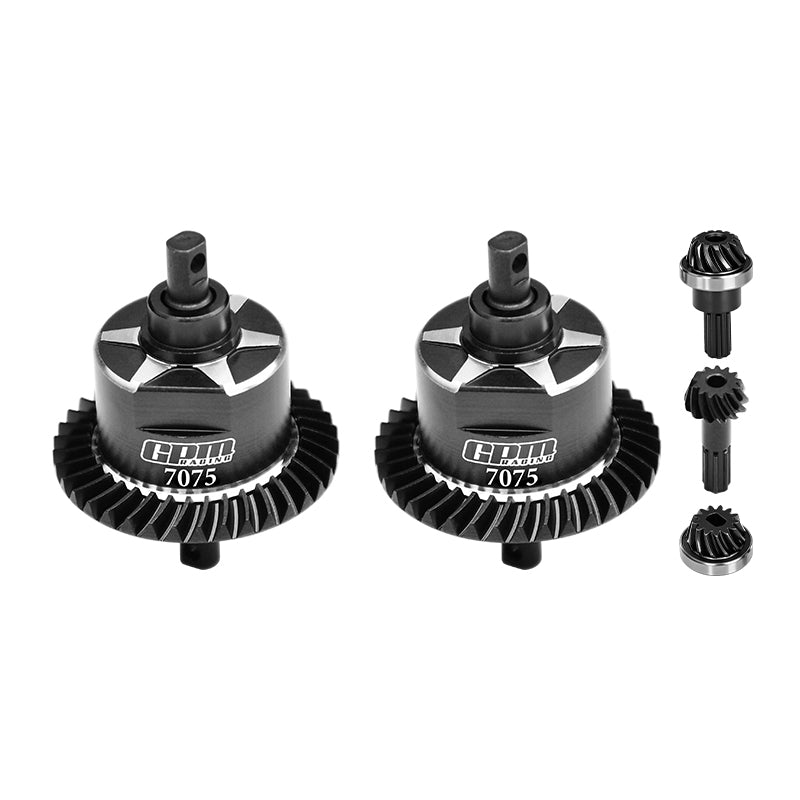 GPM RACING,TRAXXAS-MINI MAXX MONSTER (No Diffs Oil) 4140 CARBON STEEL + 7075 ALLOY FRONT & REAR COMPLETE DIFFERENTIAL TXMM1137S