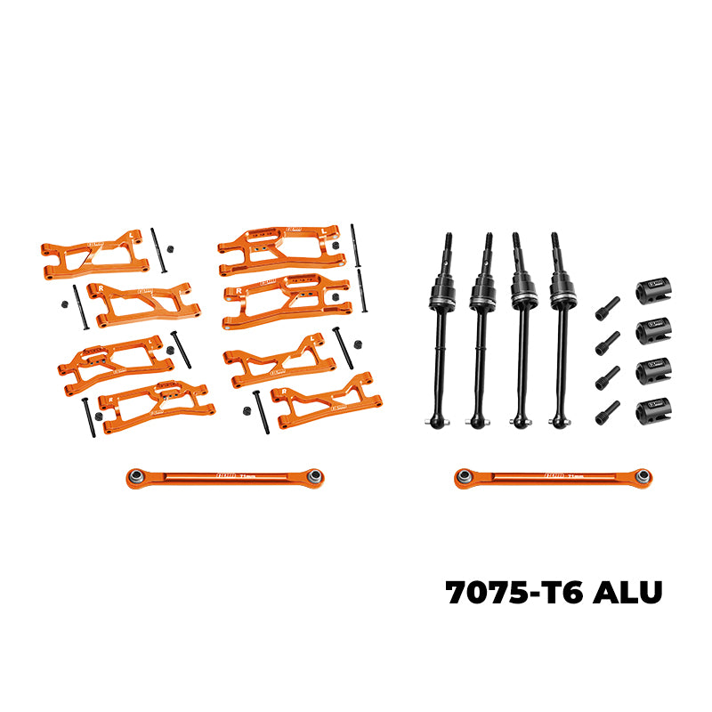 GPM RACING,TRAXXAS-MINI MAXX MINI XRT 7075 ALLOY WIDEMAXX SUSPENSION KIT TXMMWIDE/KIT