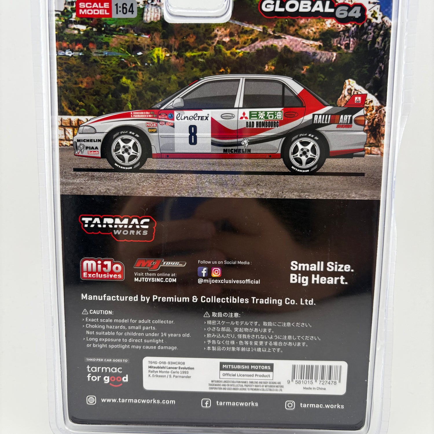 Tarmac Works Mitsubishi Lancer Evolution Rallye Monte-Carlo (MiJo Exclusive)