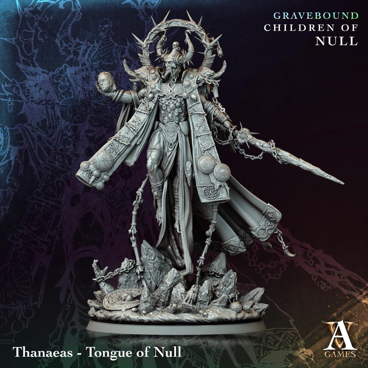 3D Printed Thanaeas - Tongue of Null by Archvillain Games