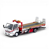 Unique Model Hino 300 Dutro Flatbed Tow Truck World Champion 1:64