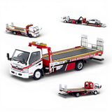 Unique Model Hino 300 Dutro Flatbed Tow Truck World Champion 1:64