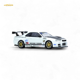 Inno64 Top Secret R34 GT-R White 1:64