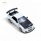 Inno64 Top Secret R34 GT-R White 1:64