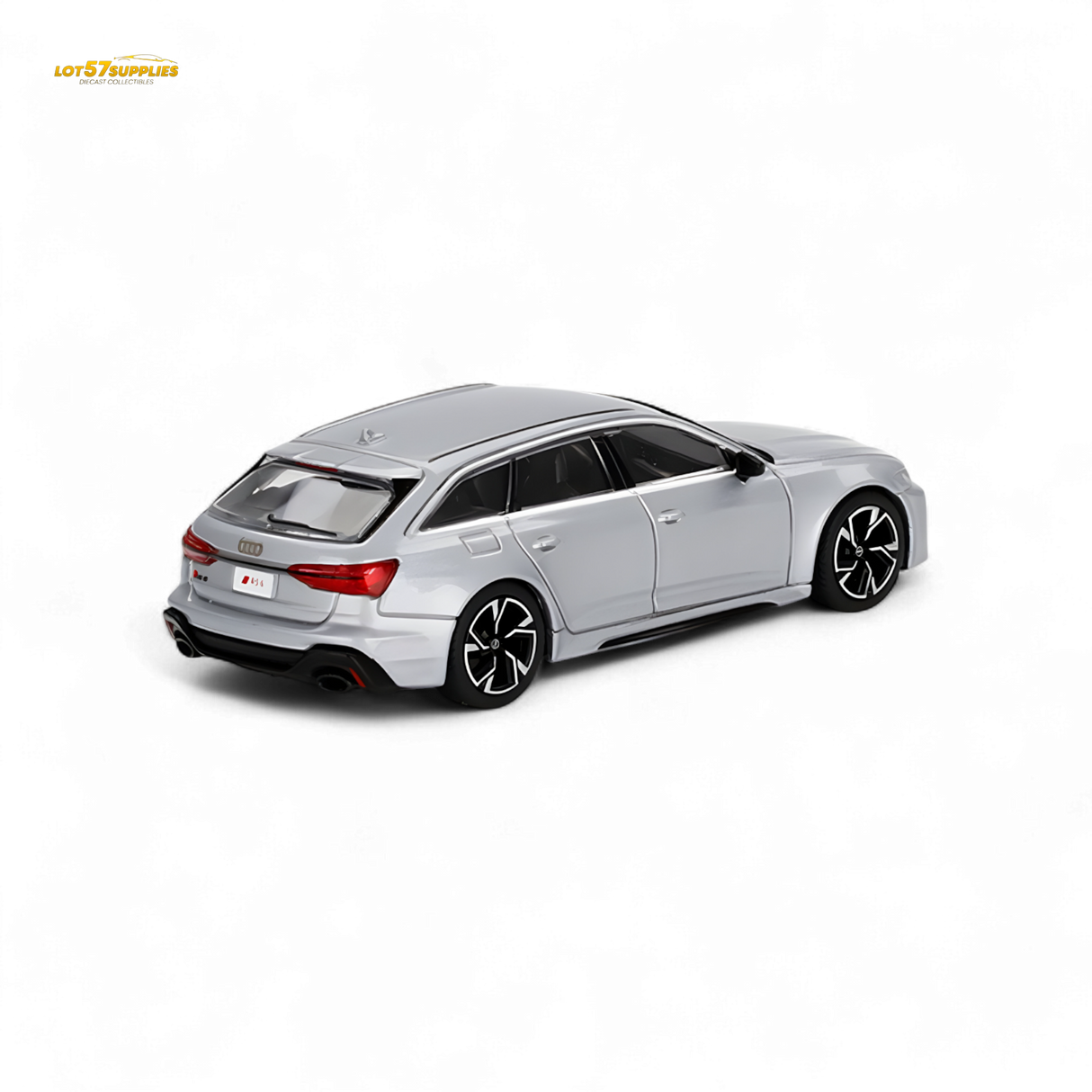 Mini GT Audi RS 6 Avant Florett Silver 1:64