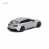 Mini GT Audi RS 6 Avant Florett Silver 1:64