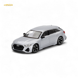 Mini GT Audi RS 6 Avant Florett Silver 1:64