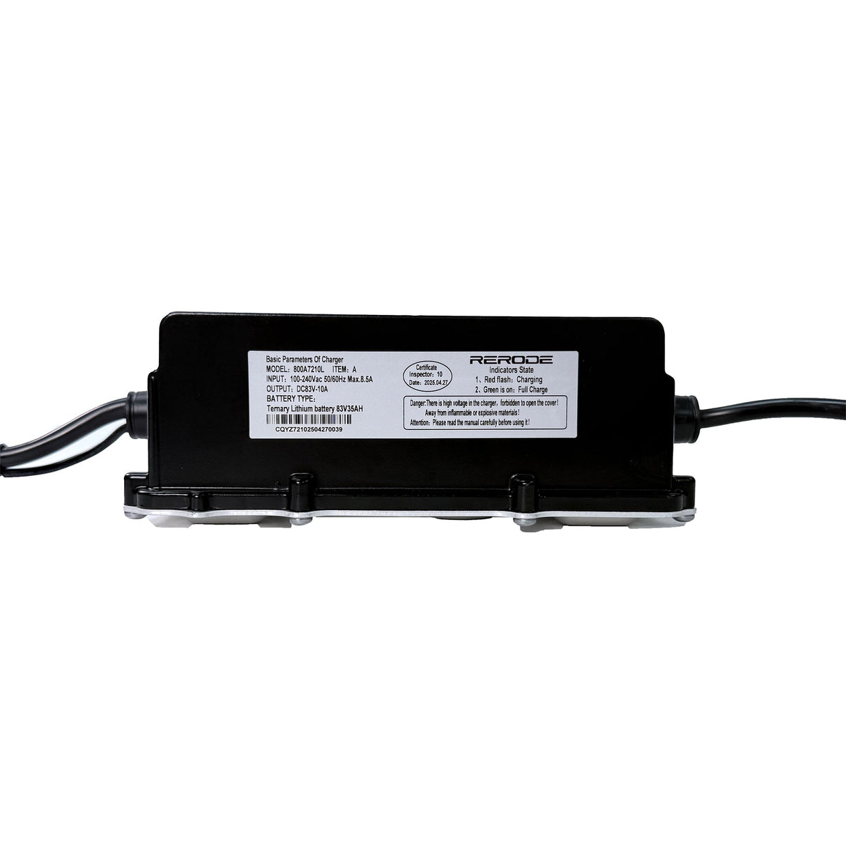 EUNORAU 72V10A R1 Ebike Fast Charger