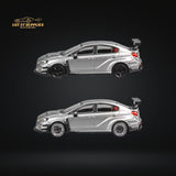 CM Model Subaru WRX STI Varis Widebody Silver 1:64