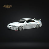 Mini GT Nissan Skyline GT-R R33 Greddy V1 White 1:64