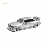 NA BMW E30 Wide-Body Silver 1:64