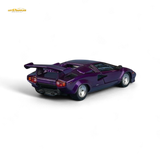 Findclassically Countach LP5000S Metallic Purple w/ Wing 1:64