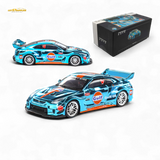 Demon King Auto LBWK Nissan GT-R R35 Chrome Gulf 1:64