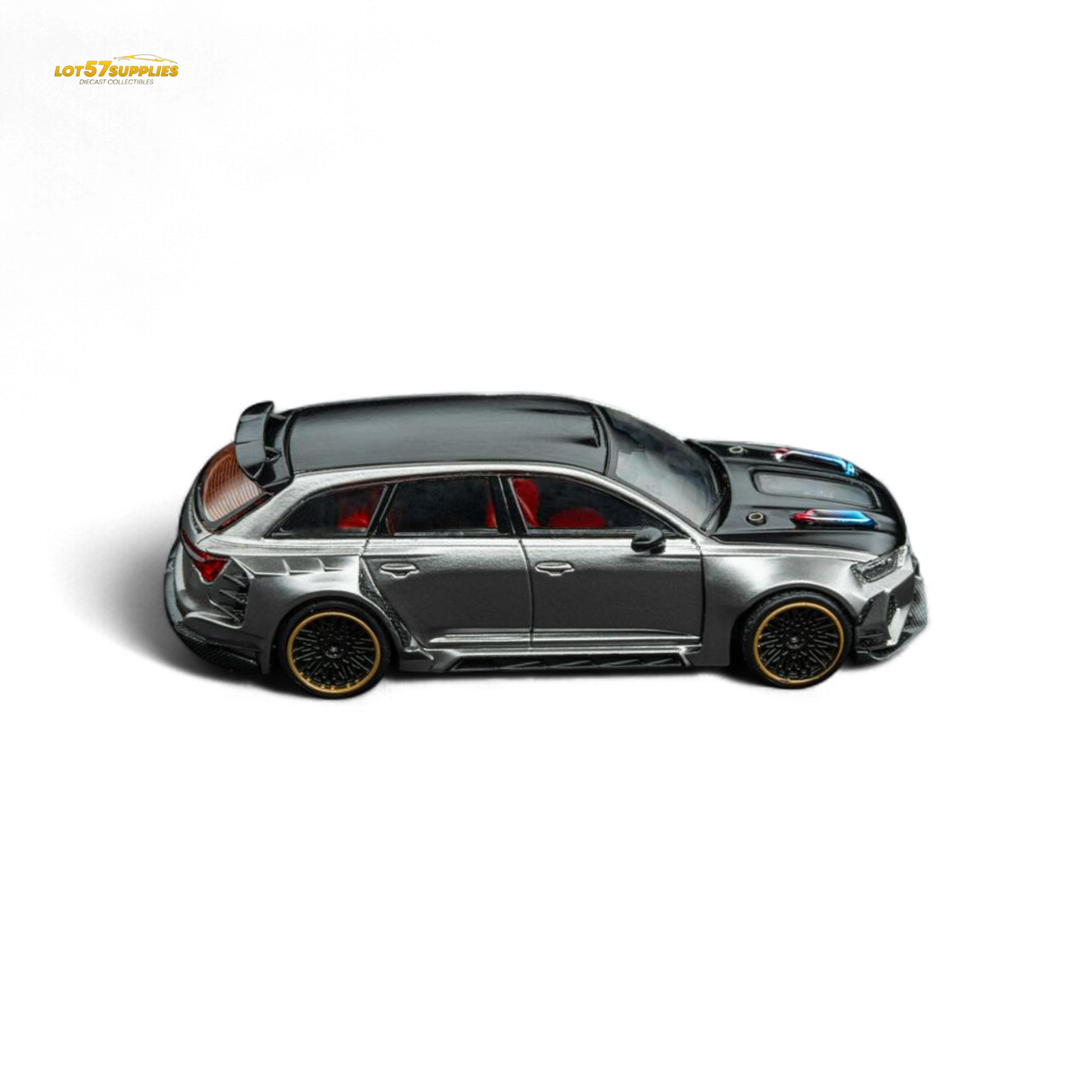 DCM Audi RS6 Wagon Silver/Gray 1:64